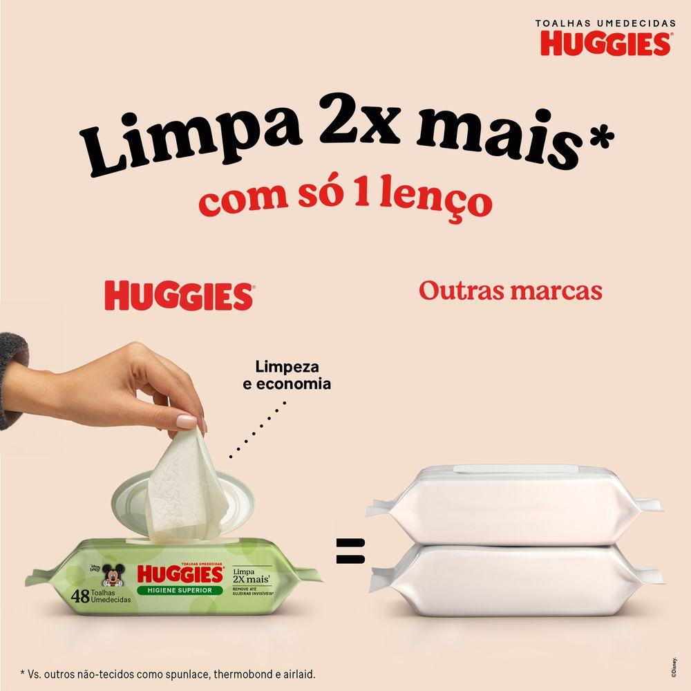 Lenços Umedecidos Huggies Higiene Superior 96 Unidades - 3
