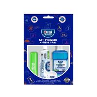 Kit Viagem Oral Nexter To Go Com Necessaire + Escova de Dental + Fio Dental + Pasta de Dente + Solução Bucal 60ml - 1