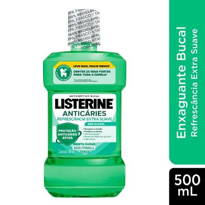Enxaguante Bucal Listerine Anticáries Álccol 500ml