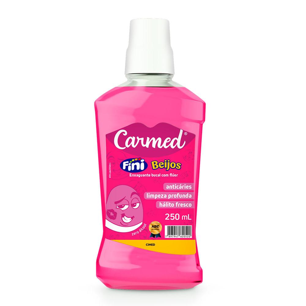 Enxaguante Bucal Carmed Fini Beijos com Flúor 250ml - 1