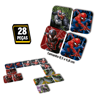 Dominó Novo Papel Homem Aranha