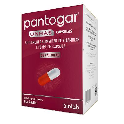 Pantogar Suplemento Alimentar De Vitaminas e Ferro 60 Cápsulas
