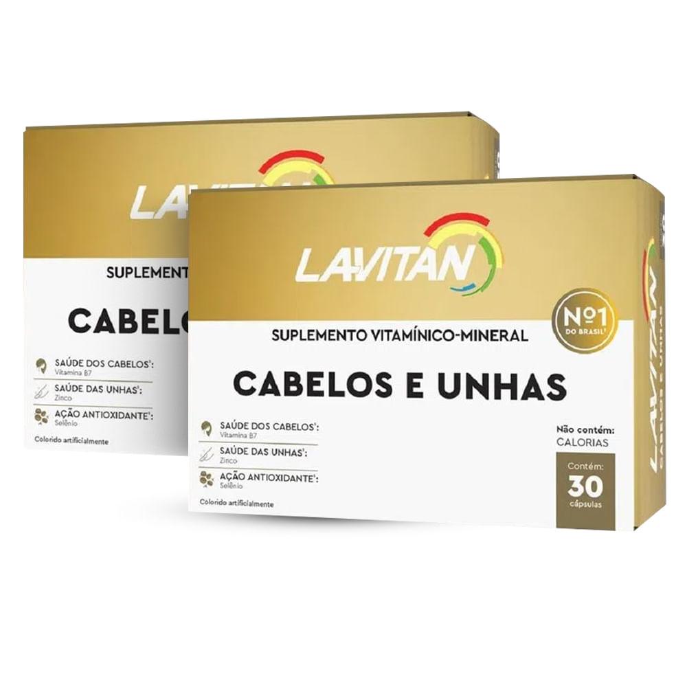 Kit 2 Lavitan Cabelos e Unhas 30 Cápsulas Cada - 1