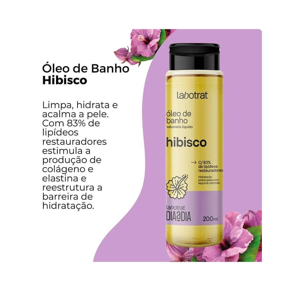 Sabonete Em Óleo de Banho Labotrat Dia a Dia Hibisco 200ml - 3
