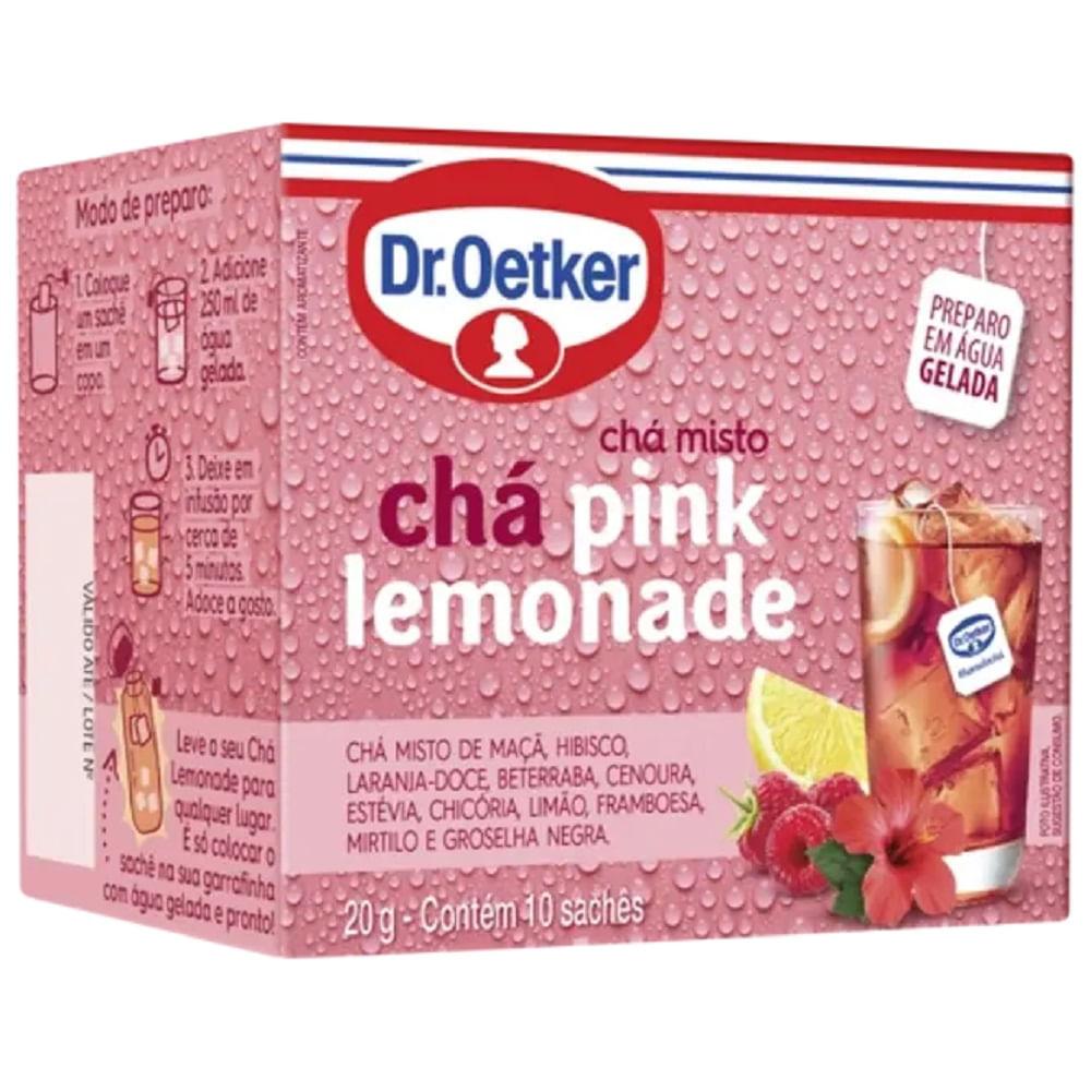 Chá Misto Dr. Oetker Pink Lemonade 20g com 10 Unidades - 1