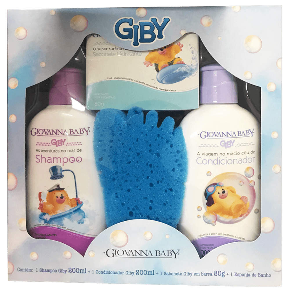 Kit Giovanna Baby A Hora do Banho Azul - 1