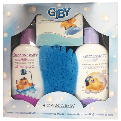 Kit Giovanna Baby A Hora do Banho Azul