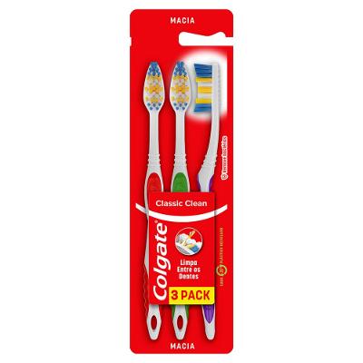Escova Dental Colgate Classic Clean 3 Unidades