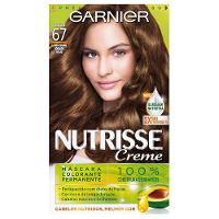 Tintura Garnier Nutrisse 67 Louro Escuro Dourado Acaju - 1