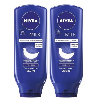 Kit 2 Loção Hidratante Nivea Banho Milk 250ml