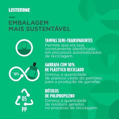 Enxaguante Bucal Listerine Antitártaro Sem Álcool 250ml