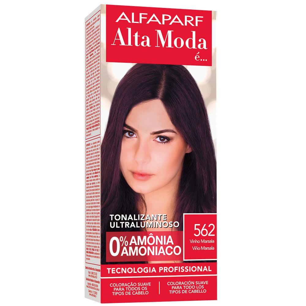 Tonalizante Alta Moda 5.62 Castanho Claro Vinho Marsala - 1