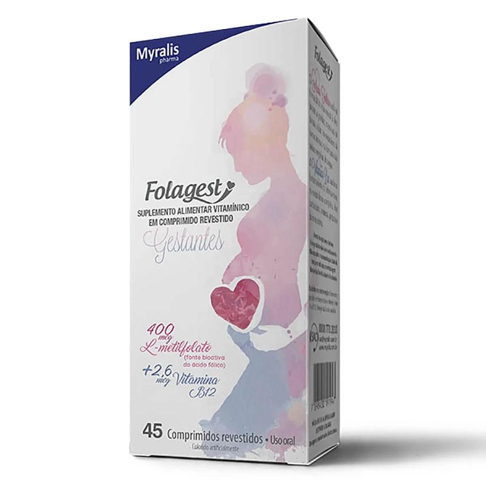 Folagest Gestantes 400mg 45 Comprimidos - 1