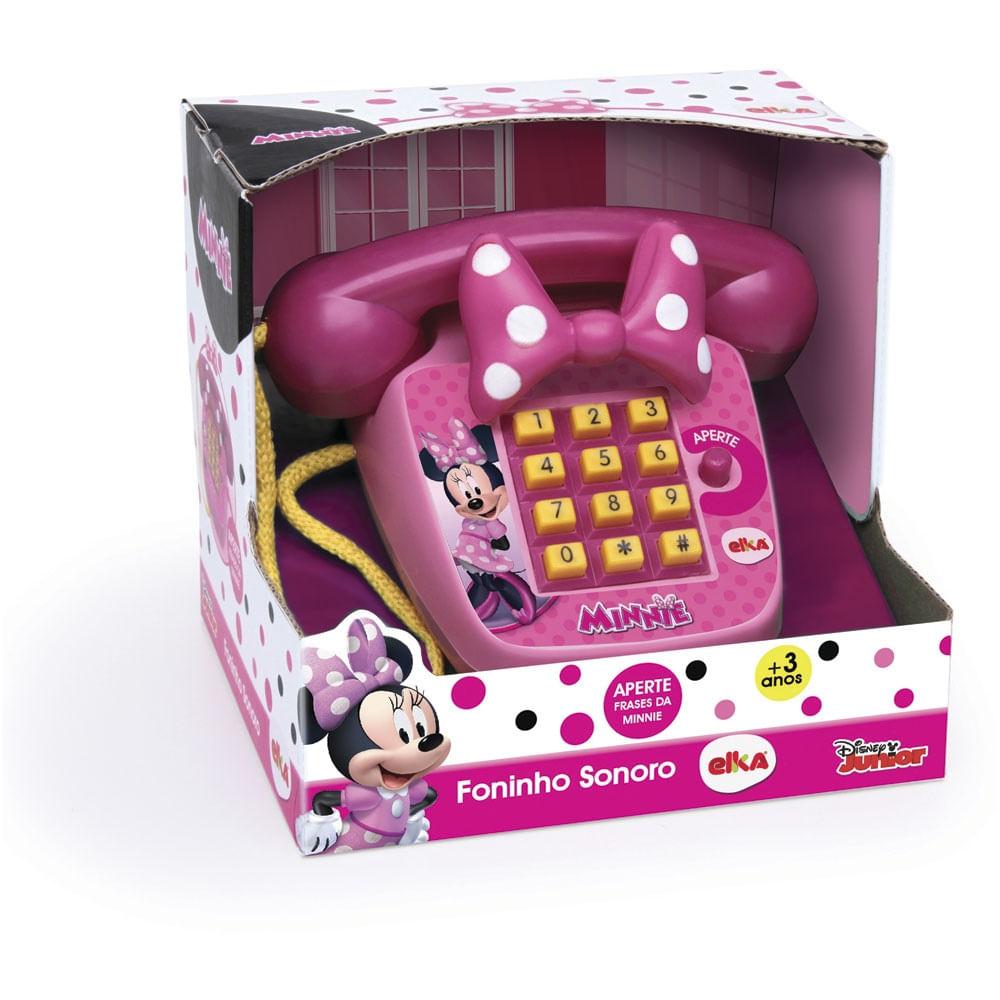 Telefone Foninho Sonoro Minnie Elka - 1