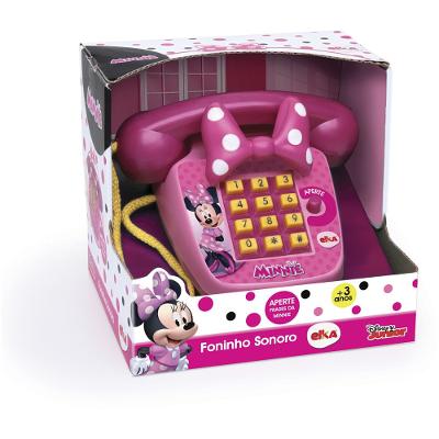 Telefone Foninho Sonoro Minnie Elka