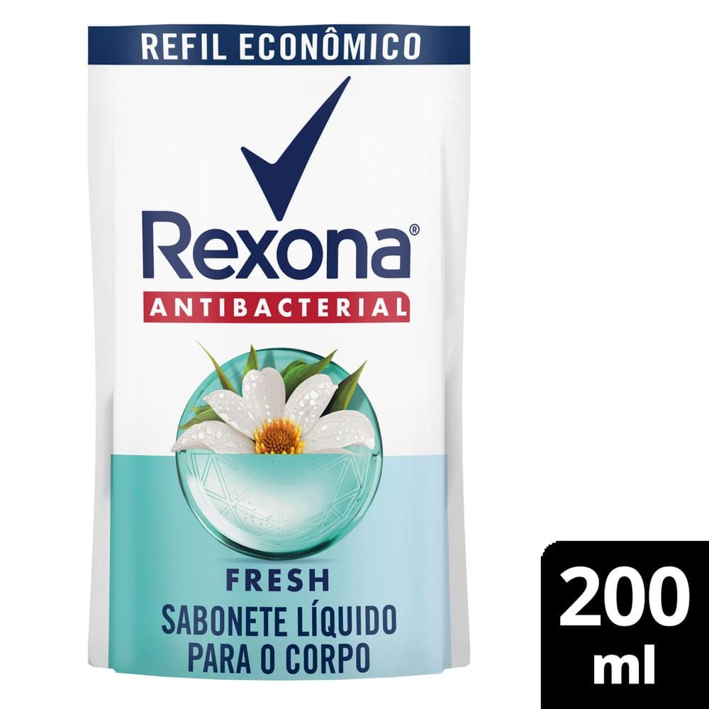 Refil Sabonete Líquido Rexona Antibacterial Fresh 200ml - 2