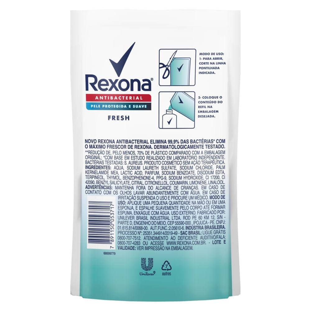 Refil Sabonete Líquido Rexona Antibacterial Fresh 200ml - 3