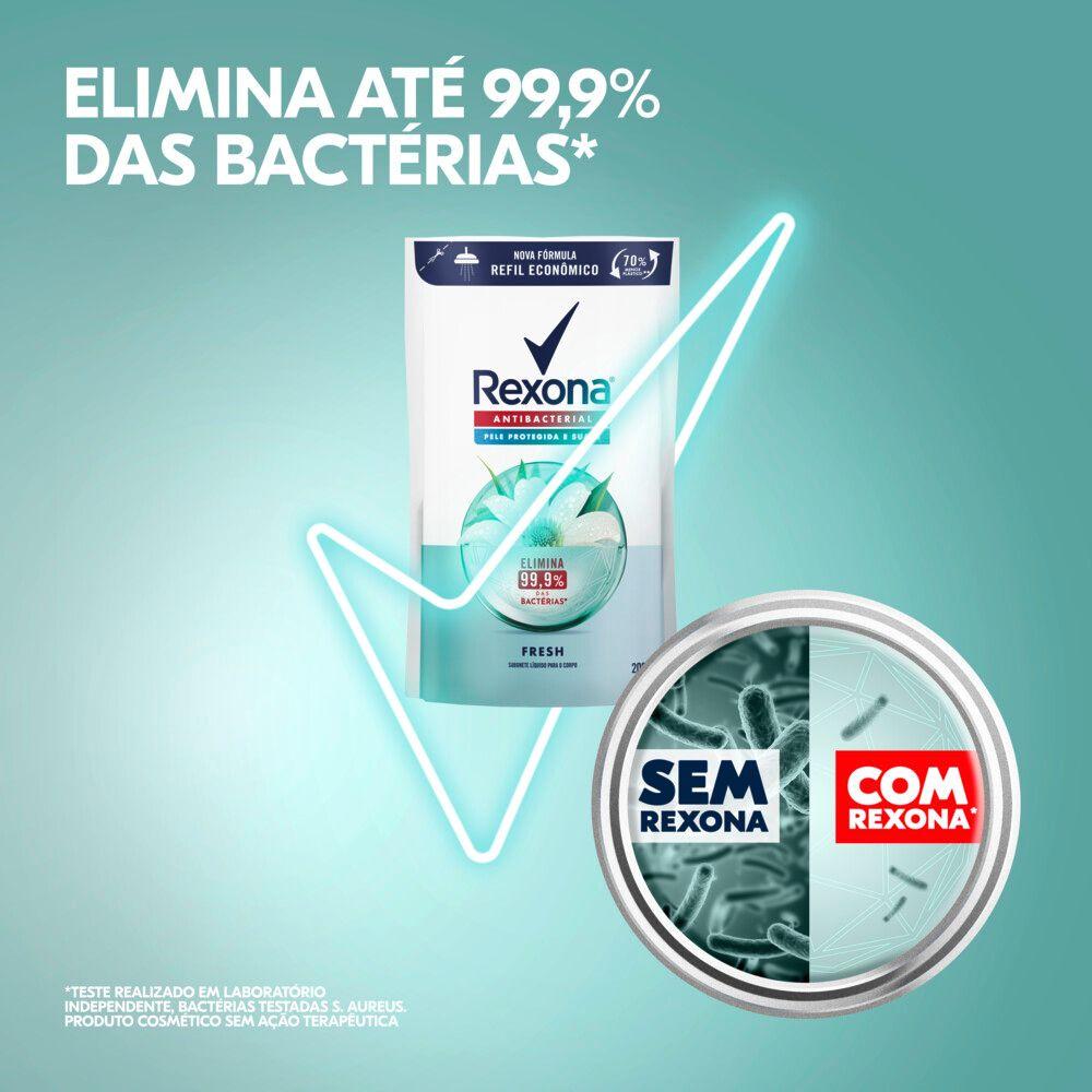 Refil Sabonete Líquido Rexona Antibacterial Fresh 200ml - 5