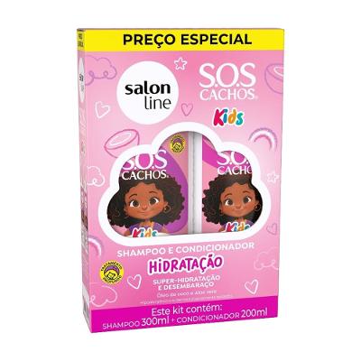 Kit Shampoo Salon Line 300ml+Condicionador 200ml SOS Kids Hidratação
