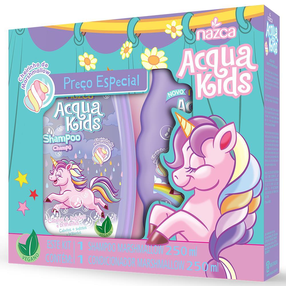 Kit Infantil Shampoo + Condicionador Acqua Kids 250ml Marshmallow - 1