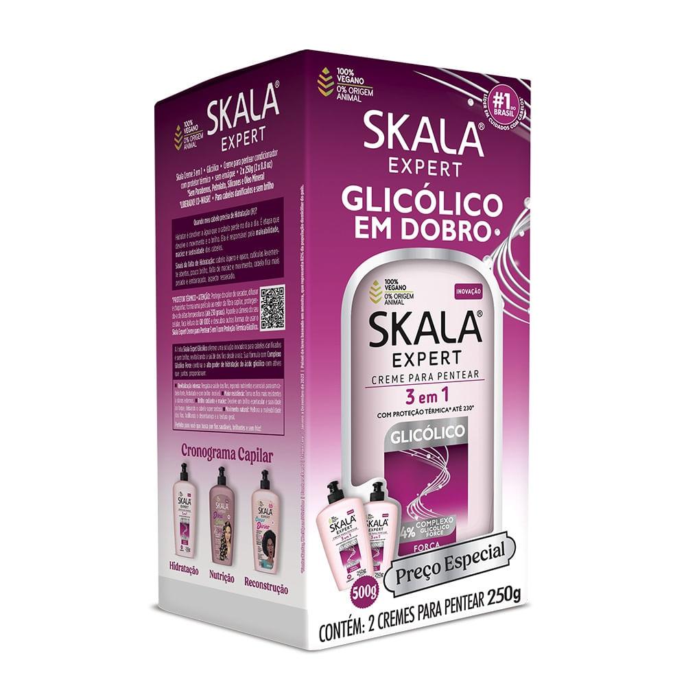 Creme de Pentear Skala Expert Glicólico Com 2 Unidades de 250g Cada - 1