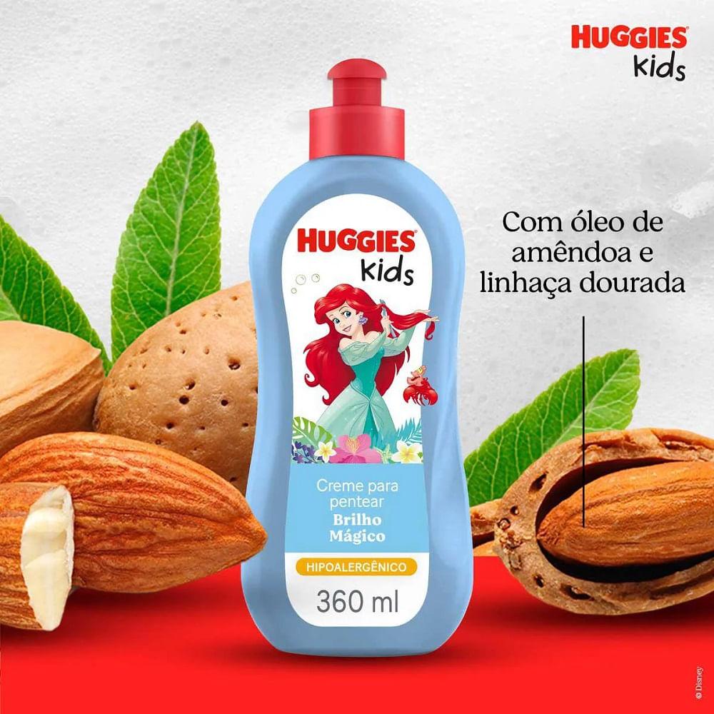 Creme de Pentear Infantil Huggies Kids Brilho Mágico 360ml - 3