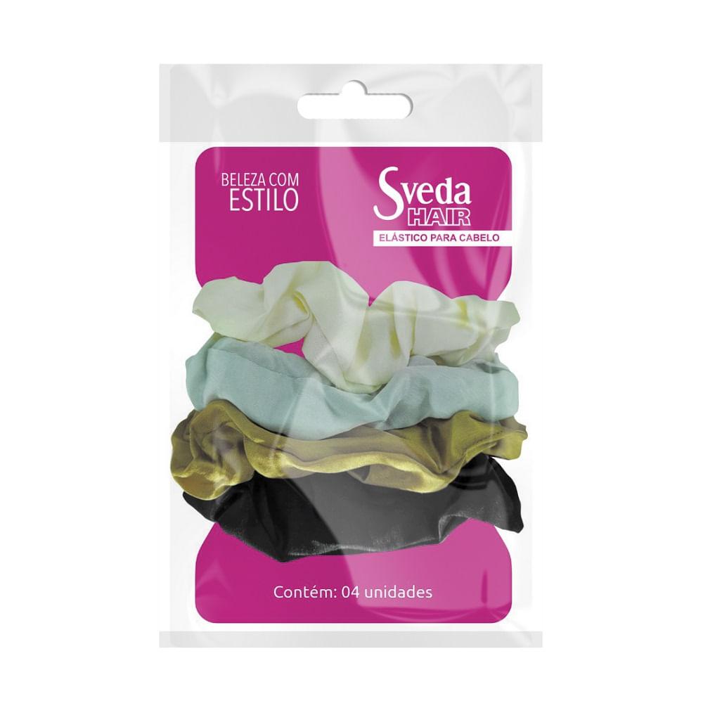 Xuxinha de Cabelo Sveda Hair de Cetim Grosso 4 Unidades - 1