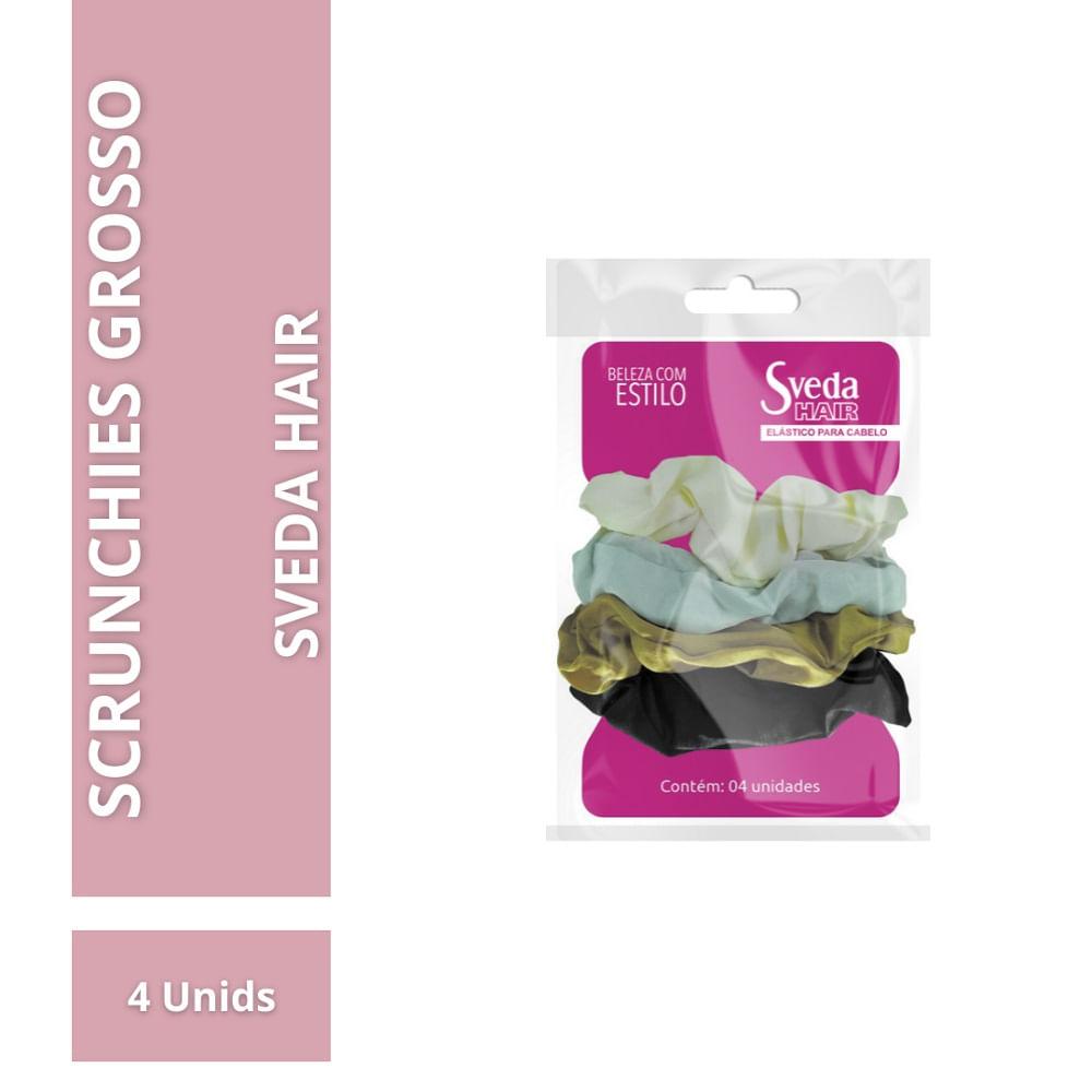 Xuxinha de Cabelo Sveda Hair de Cetim Grosso 4 Unidades - 2