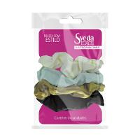 Xuxinha de Cabelo Sveda Hair de Cetim Grosso 4 Unidades - 1