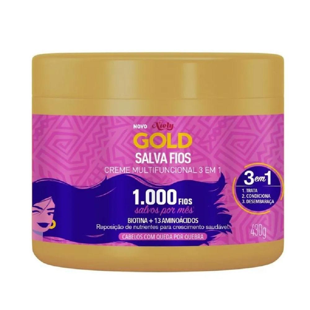 Creme de Tratamento Niely Gold Salva Fios 430g - 1