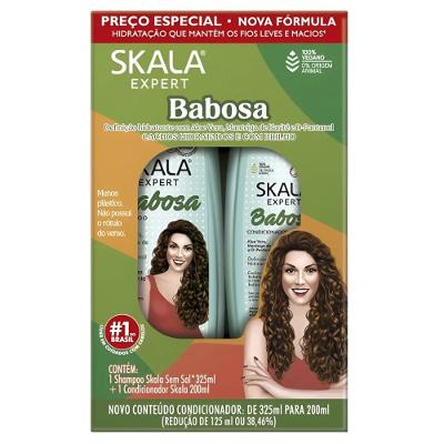 Kit Skala Babosa Shampoo 325ml + Condicionador 200ml