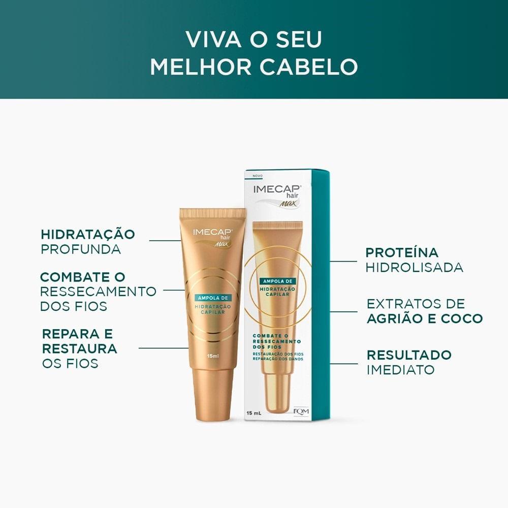 Ampola de Hidratação Capilar Imecap Hair Max 15ml - 2