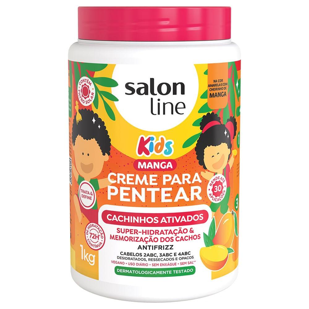Creme de Pentear Salon Line Kids Manga Cachinhos Ativados 1kg - 1