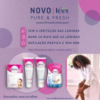 Creme Depilatório Veet Pure & Fresh Peles Delicadas 100ml