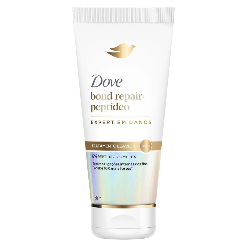 Creme Leave-in Dove Bond Repair Reparação Intensa + 6% Peptídeo Complex 50ml - 2