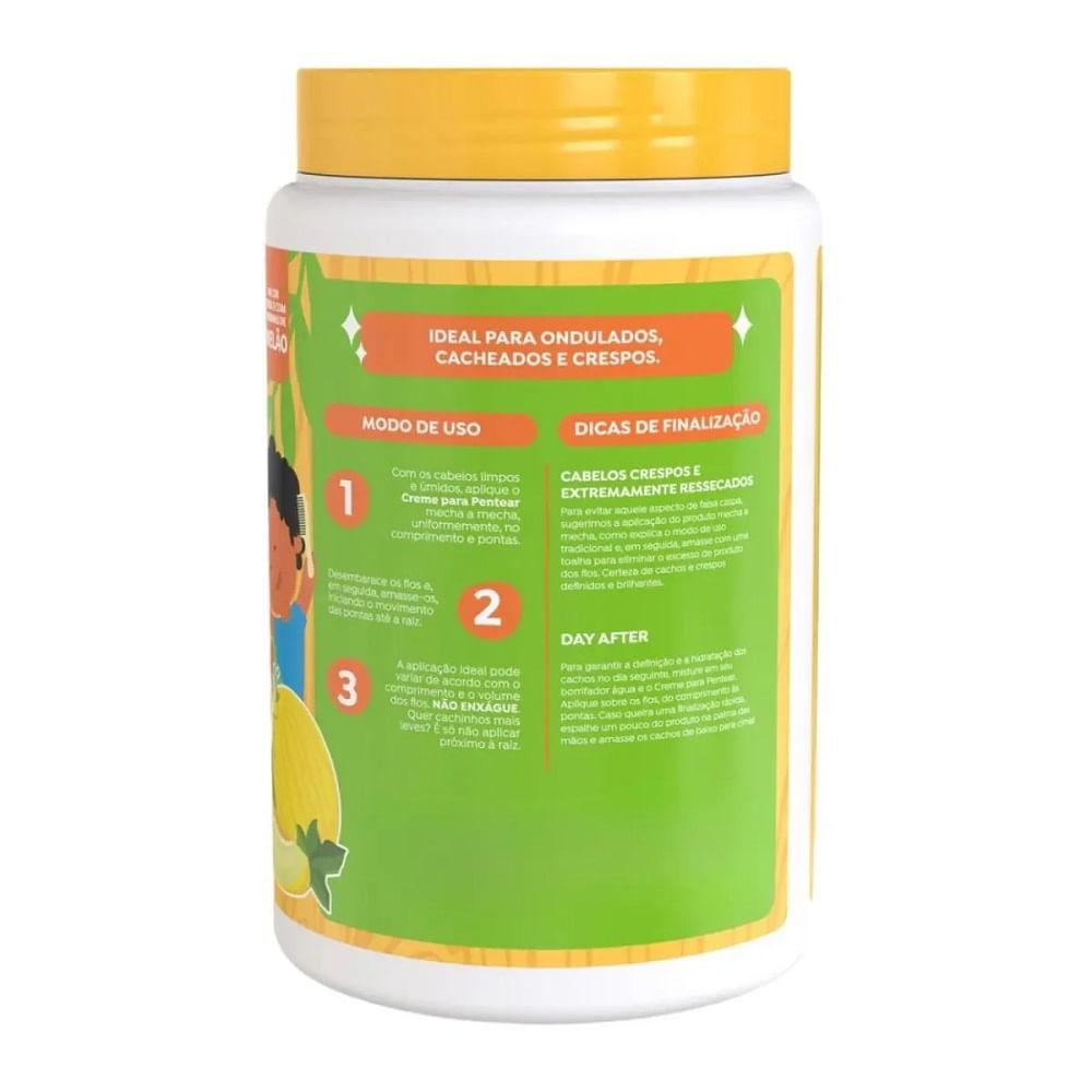 Creme de Pentear Salon Line Kids Cachinhos Poderosos Melão 1kg - 3