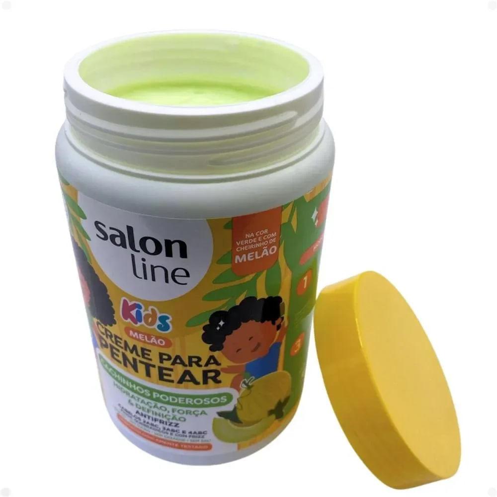 Creme de Pentear Salon Line Kids Cachinhos Poderosos Melão 1kg - 4