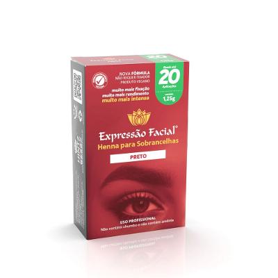 Henna Para Sobrancelha Expressão Facial Preto 1,25g
