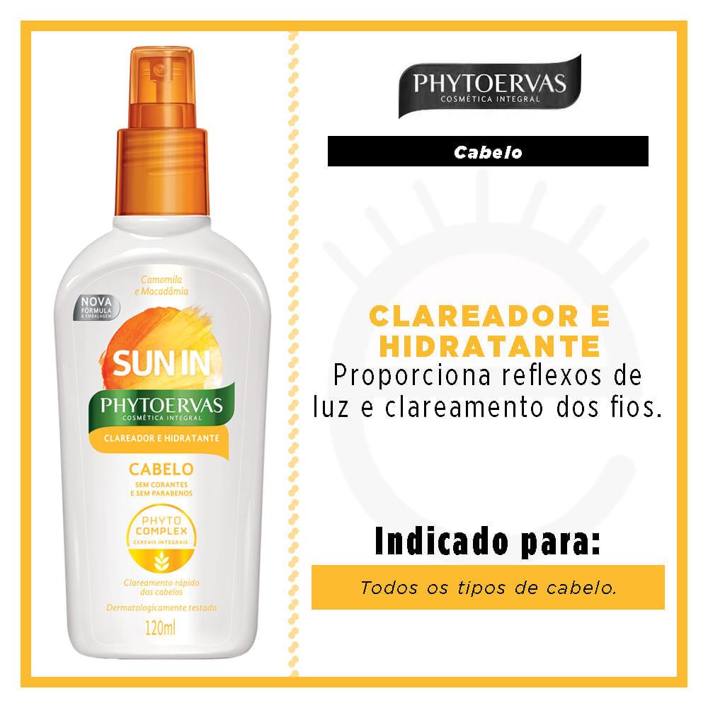 Phytoervas Sun-In Clareador e Hidratante Cabelo 120ml - 2