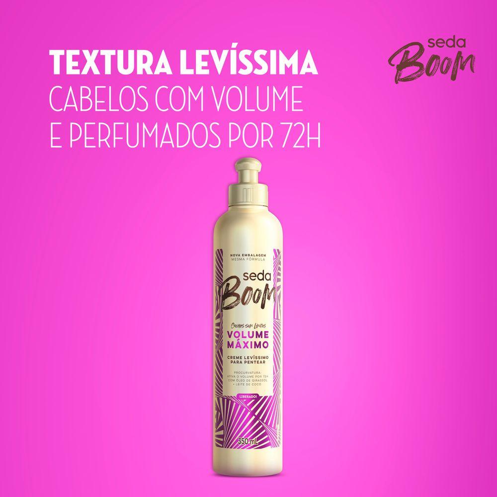 Creme Pentear Seda Boom Volume Máximo 350ml - 6