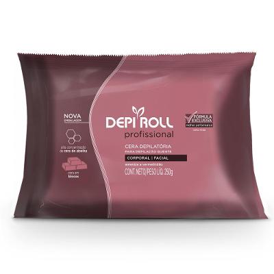 Cera Depilatória Bloco Depi Roll Quente Rosa 250g