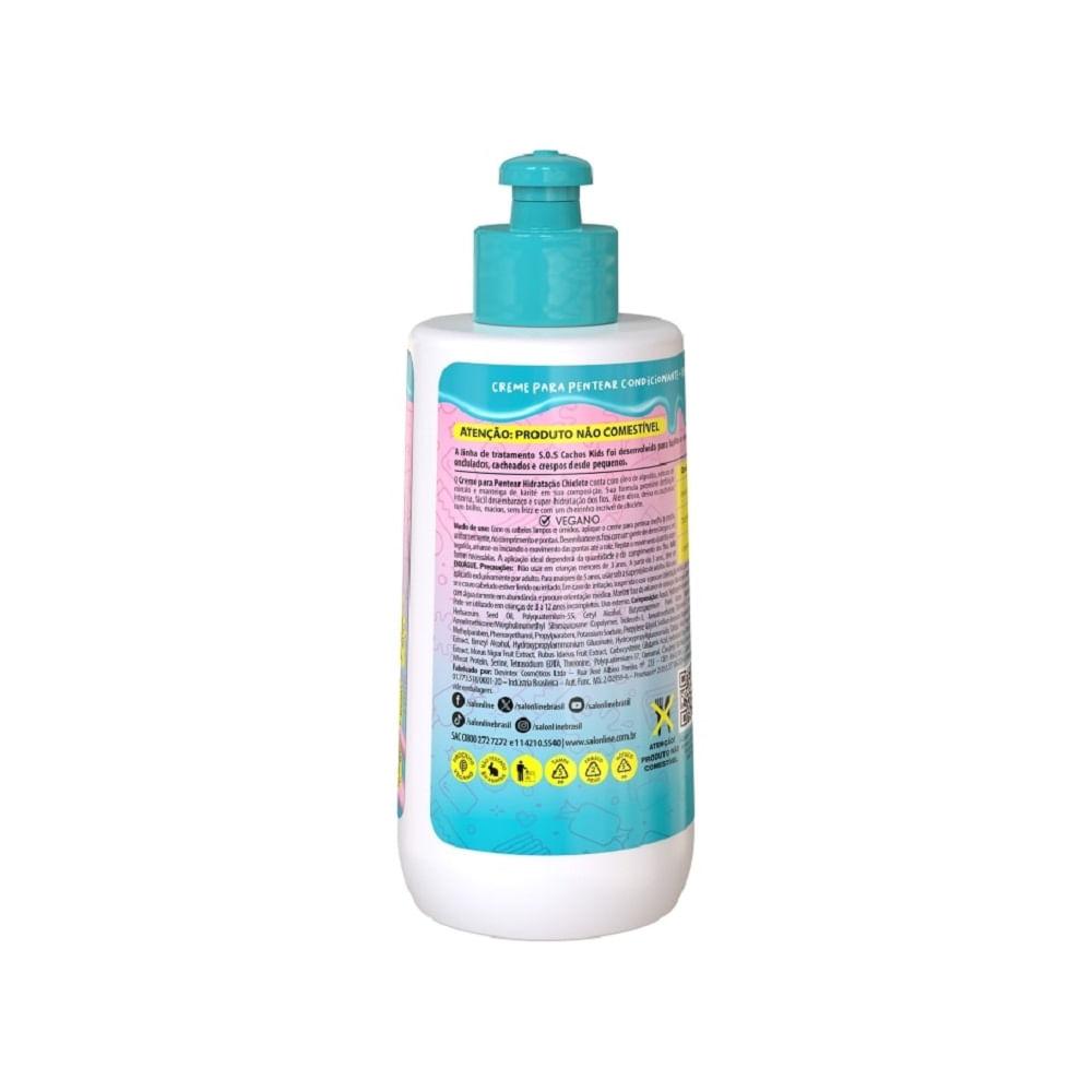 Creme de Pentear Salon Line Kids SOS Hidratação Chiclete 300ml - 3
