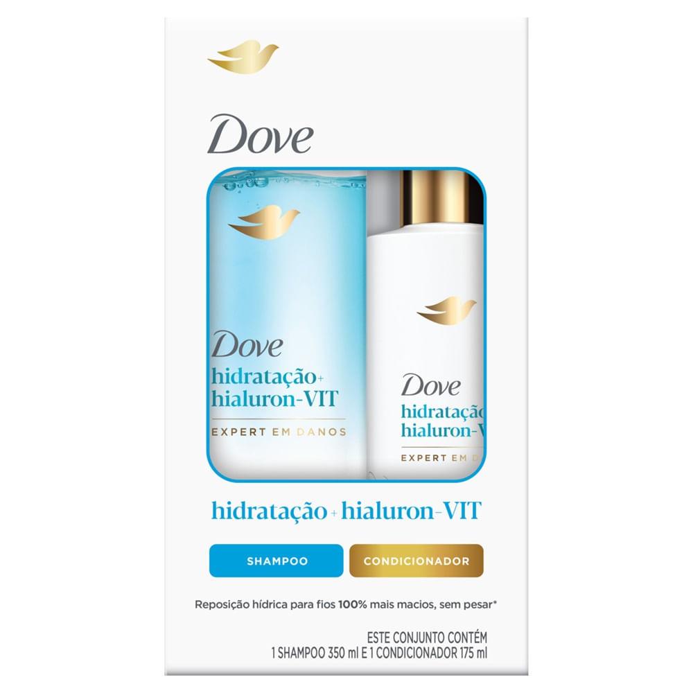 Kit Dove Hidratação + Hialuron-VIT Shampoo 350ml + Condicionador 175ml - 1
