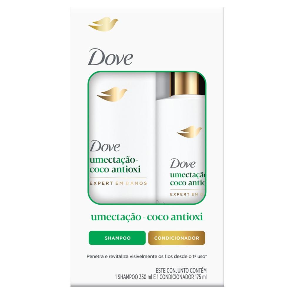 Kit Dove Umectação + Coco Antioxi Shampoo 350ml + Condicionador 175ml - 1