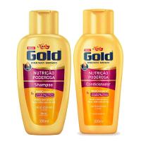 Kit Niely Gold Nutrição Poderosa Shampoo 300ml + Condicionador 200ml - 2