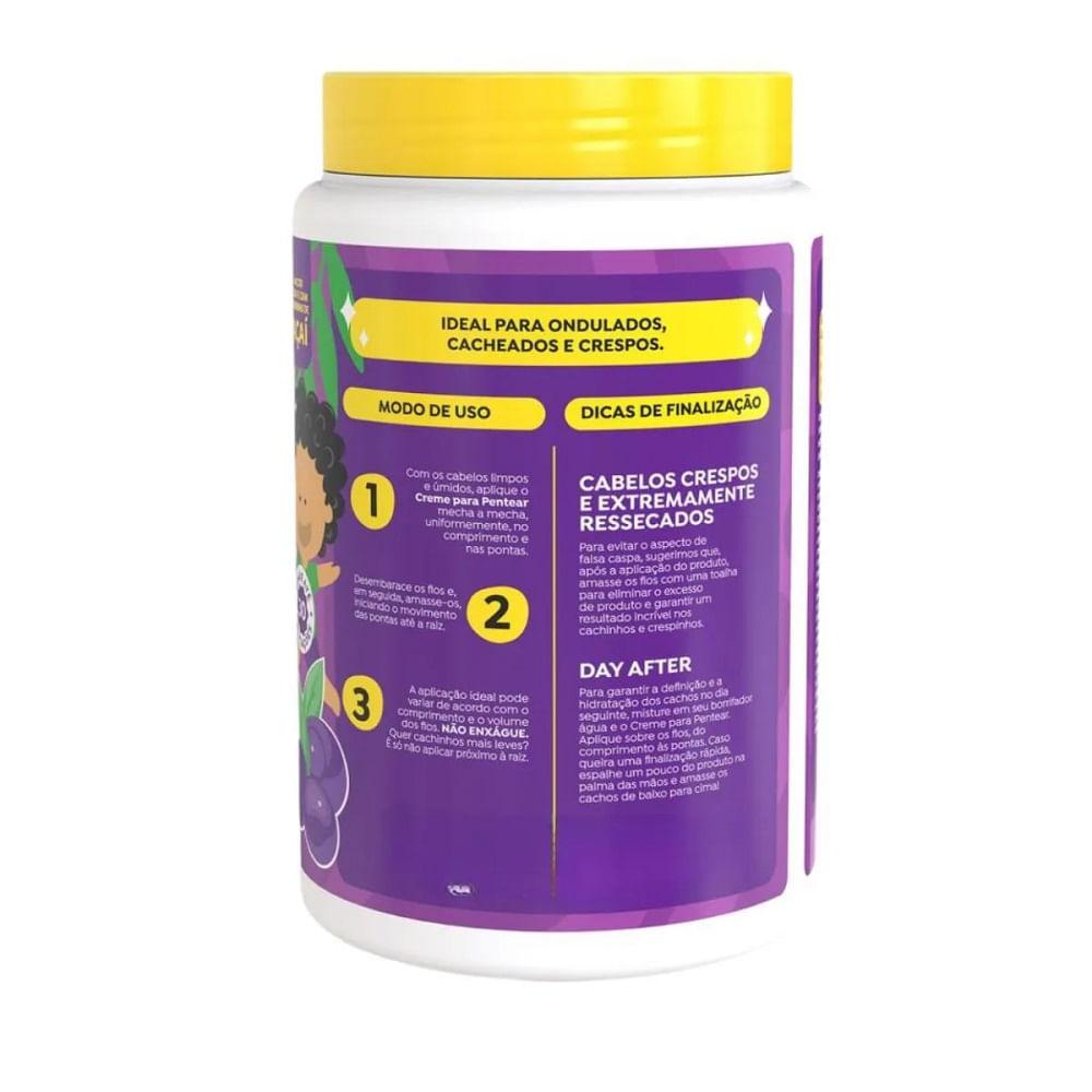Creme de Pentear Salon Line Kids Açai Cachinhos Sem Frizz 1kg - 2