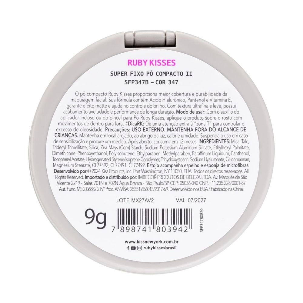 Pó Compacto Ruby Kisses Super Fixo Cor 347 9g - 6