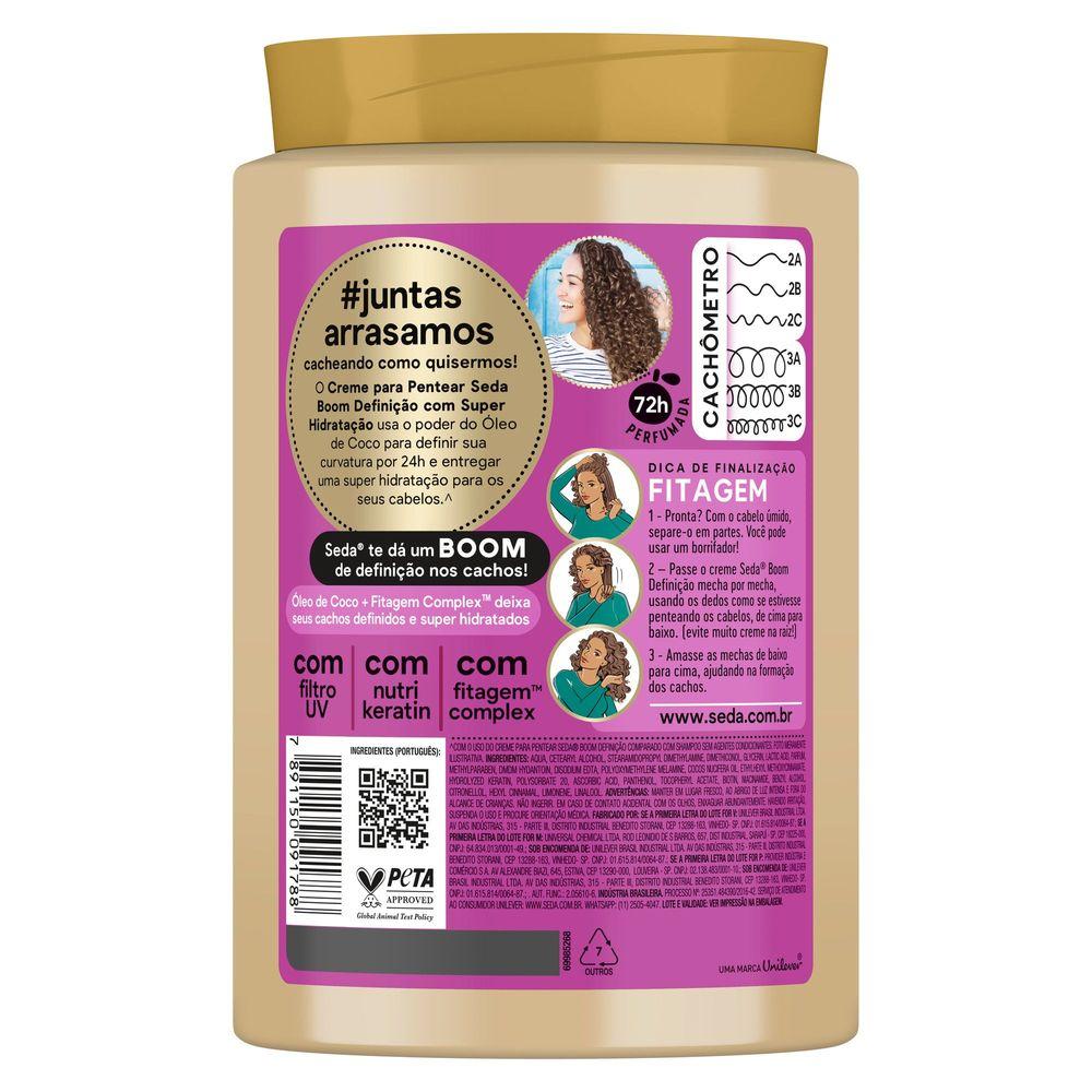 Creme para Pentear Seda Boom Definição Super Hidratação 1kg - 5