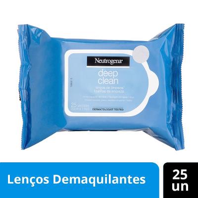 Lenço Demaquilante Neutrogena Deep Clean 25 unidades