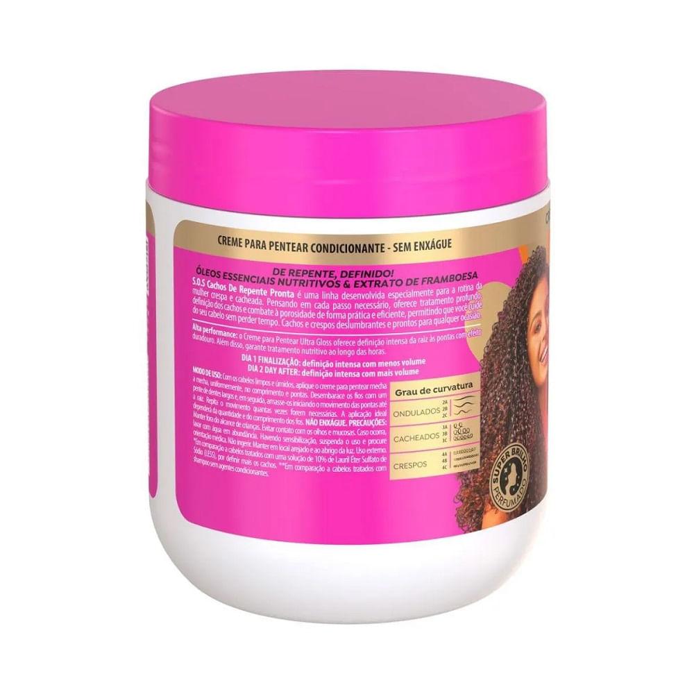 Creme de Pentear Salon Line De Repente Pronta Ultra Gloss 500g - 3